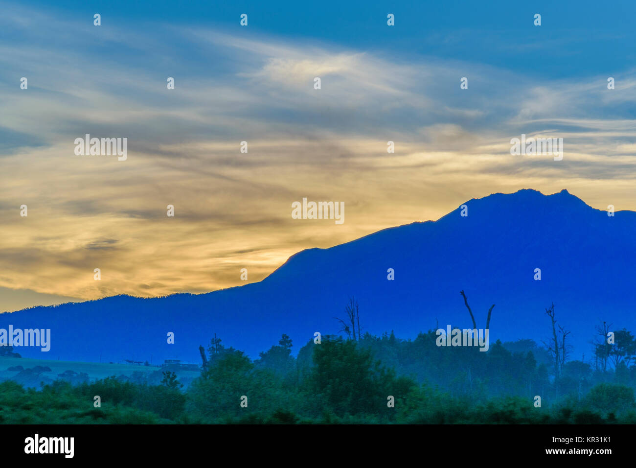 Sunset landscape scene at chilean - Sunset Landscape Scene At Chilean Patagonian Territory KR31K1 