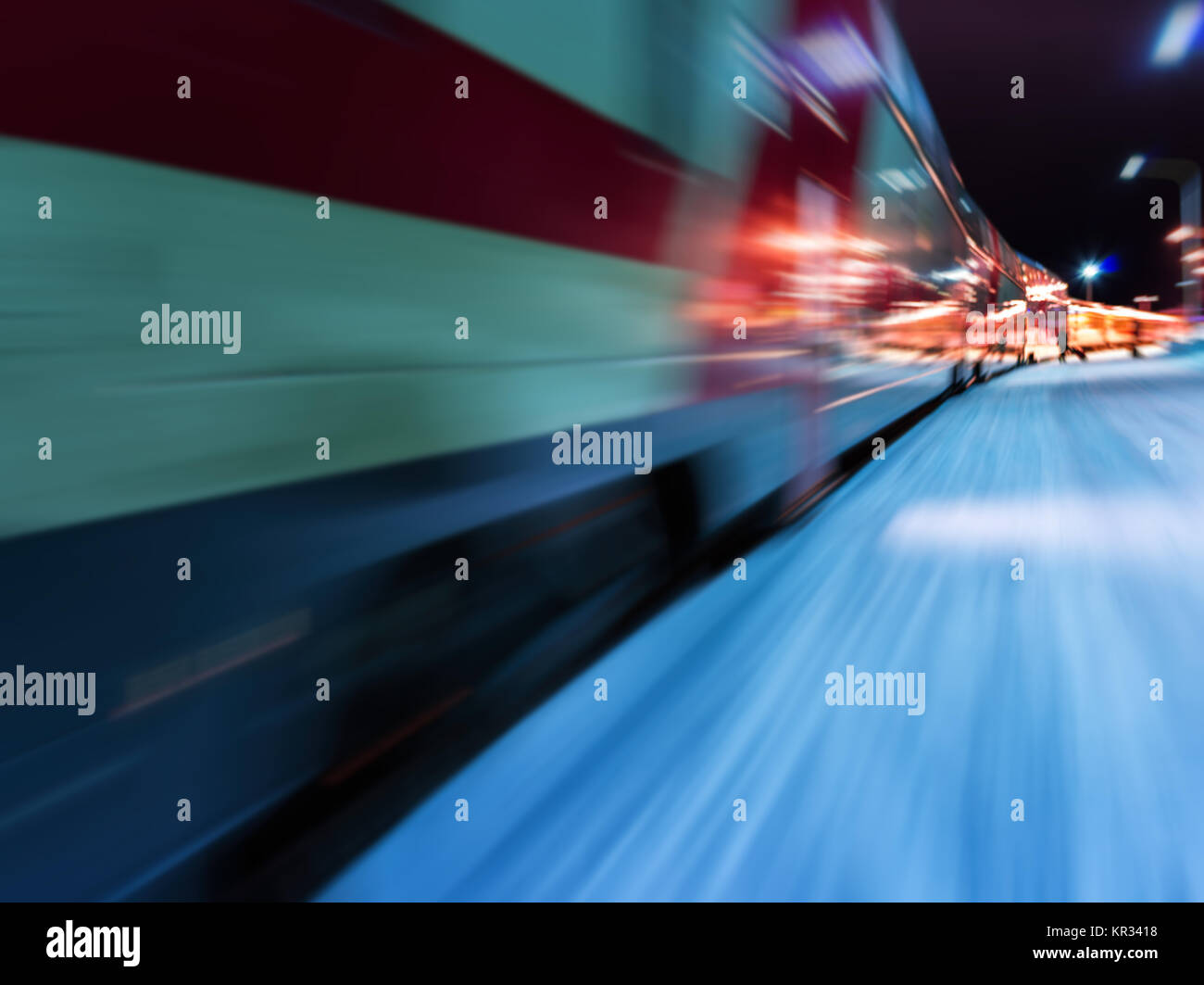 Train in motion abstraction Stock Photo