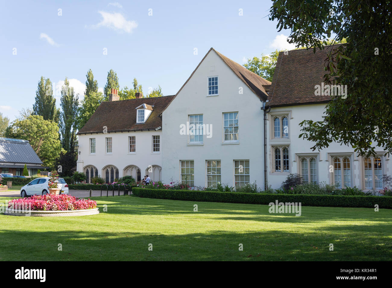 14th century The Priory building (Ware Town Council), High Street, Ware, Hertfordshire, England, United Kingdom Stock Photo