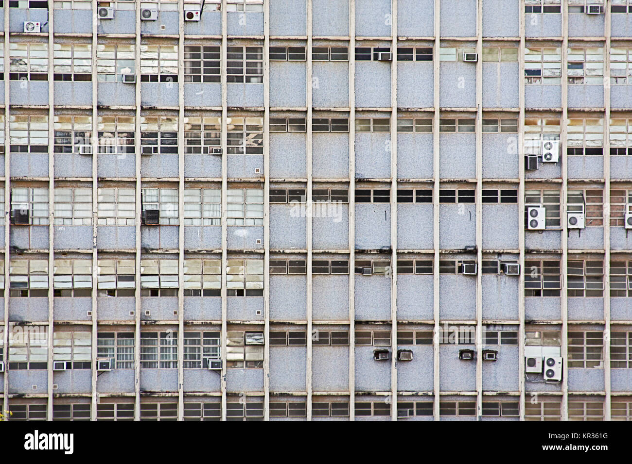 View on one of many old block of apartments in Salvador de Bahia
