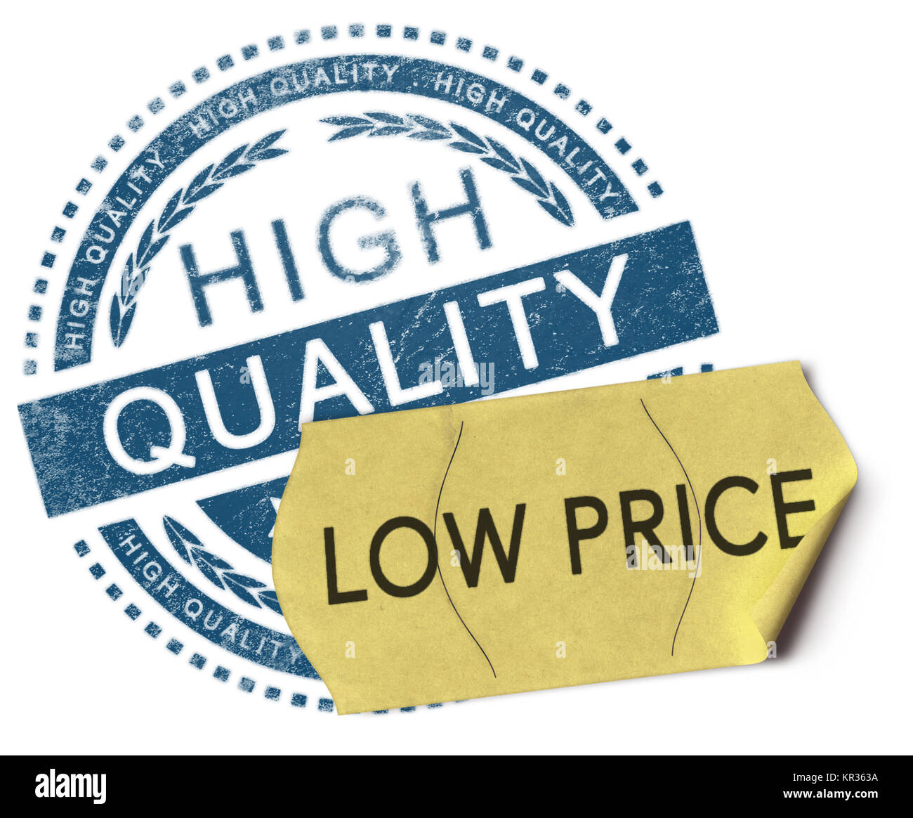 Quality is the best business plan Cut Out Stock Images & Pictures Alamy