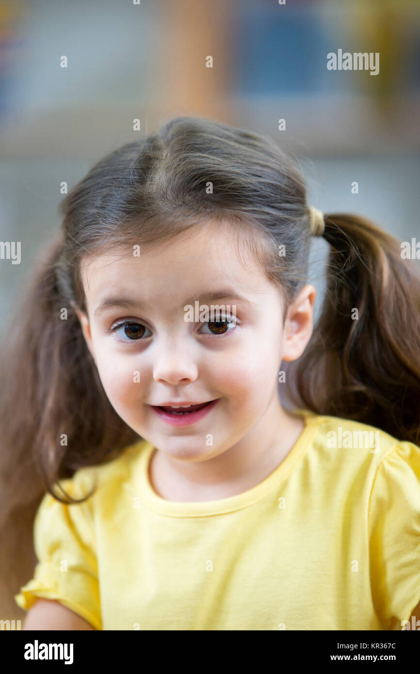 Portrait of a Little Girl Stock Photo - Alamy