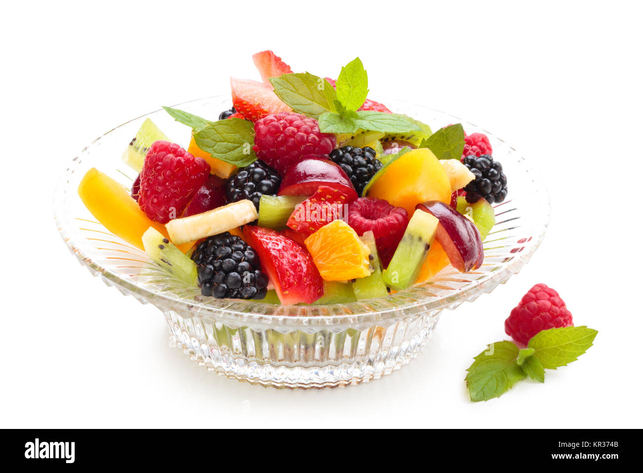 Fresh fruit salad. Stock Photo