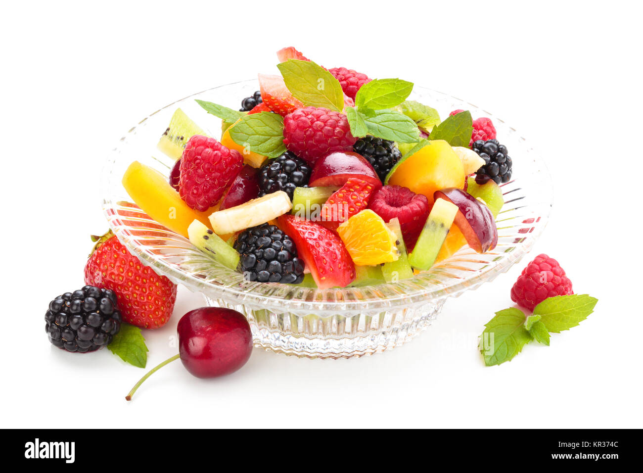 Fresh fruit salad. Stock Photo