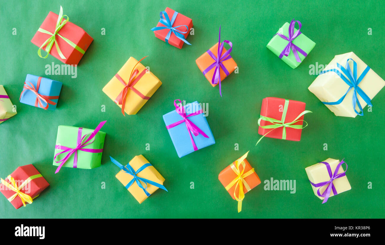small colorful gifts Stock Photo