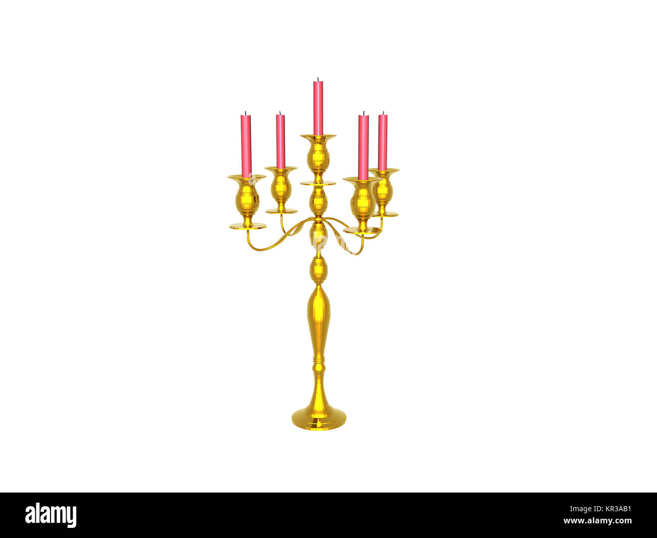 exempted candelabras with candles Stock Photo Alamy