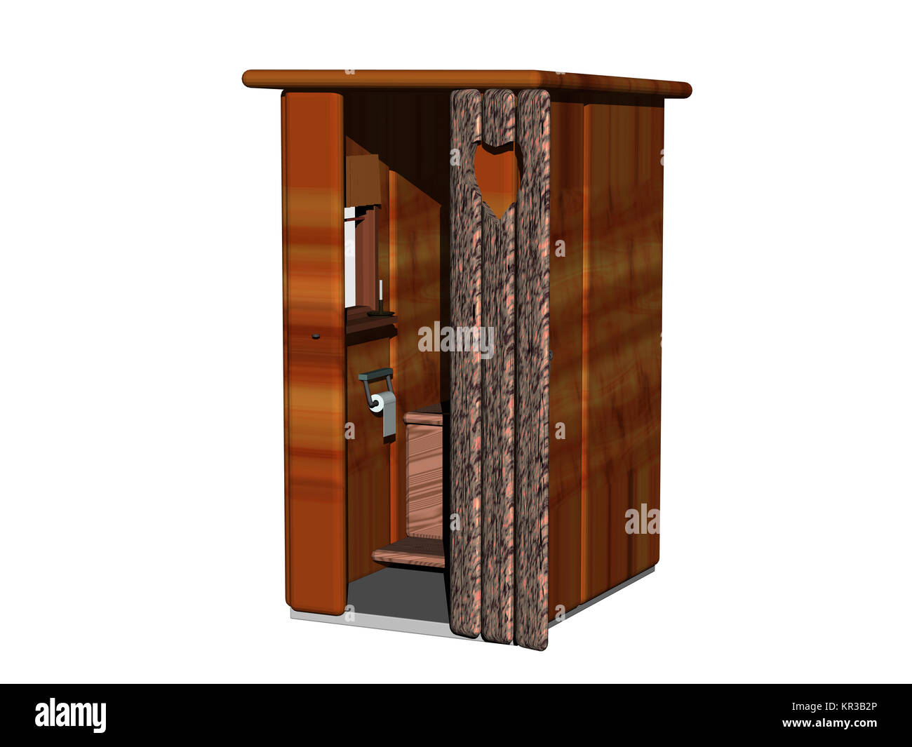 exempted outhouse in the garden Stock Photo
