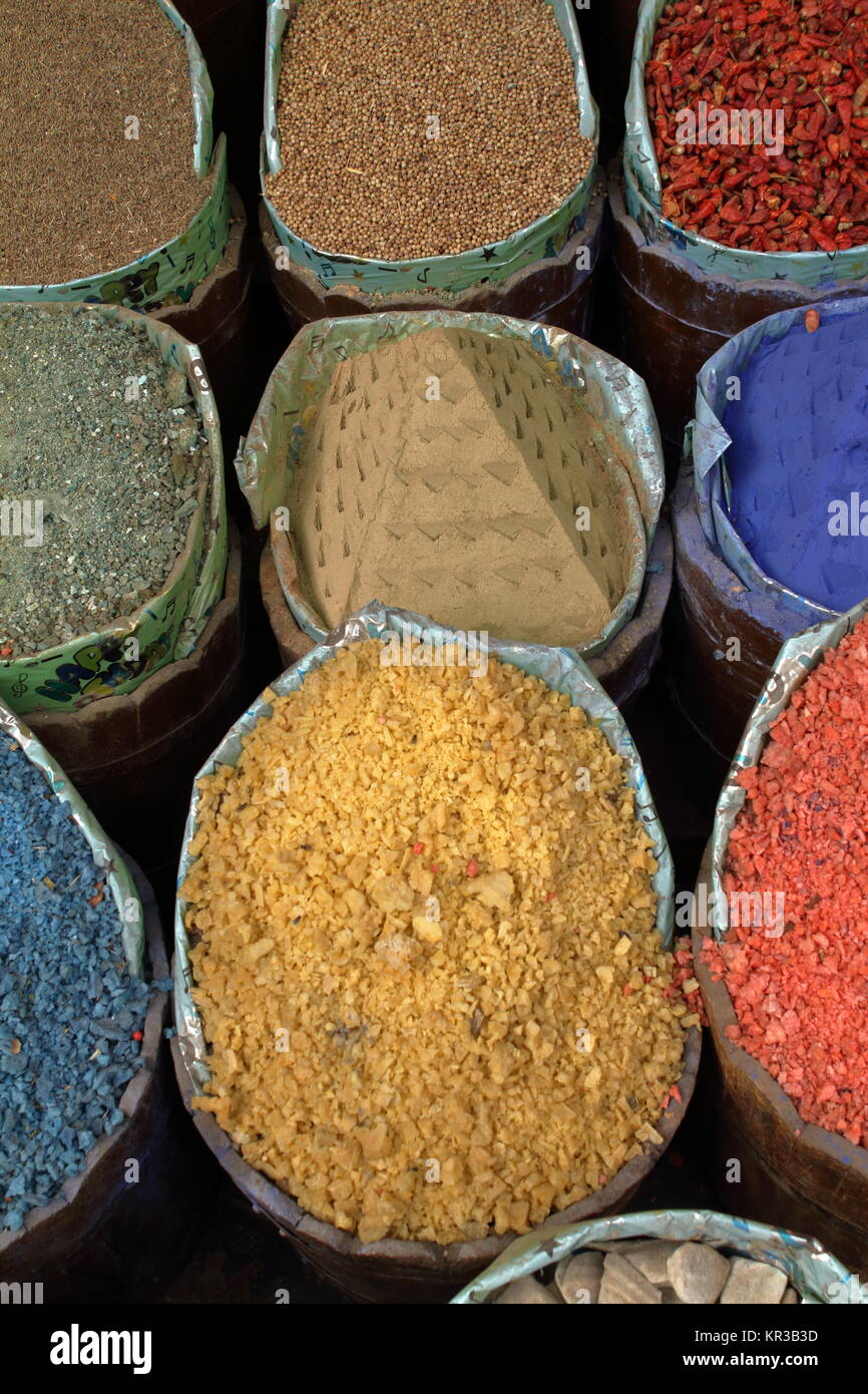 arab market in egypt with herbs and spices Stock Photo Alamy