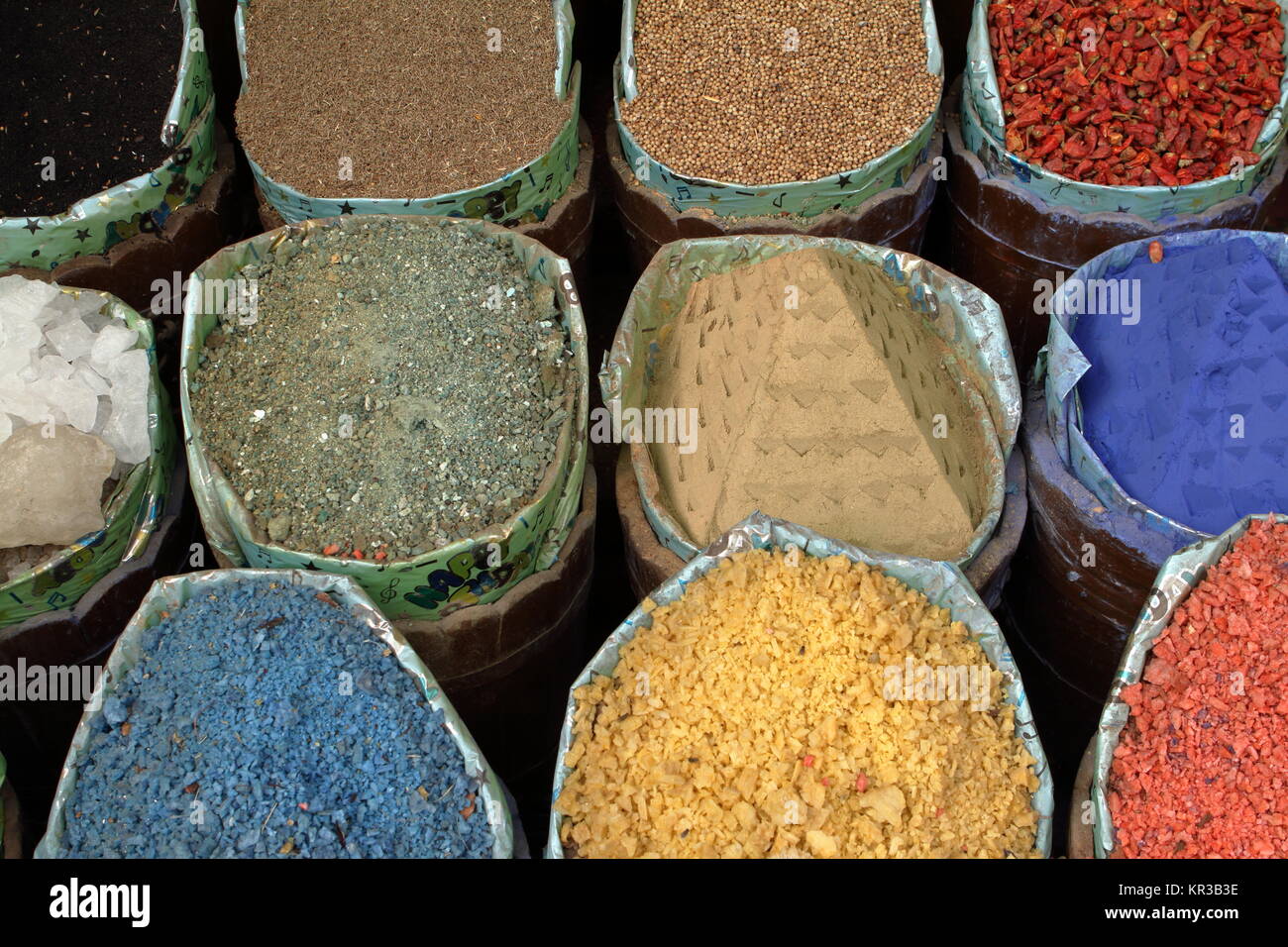 arab market in egypt with herbs and spices Stock Photo Alamy