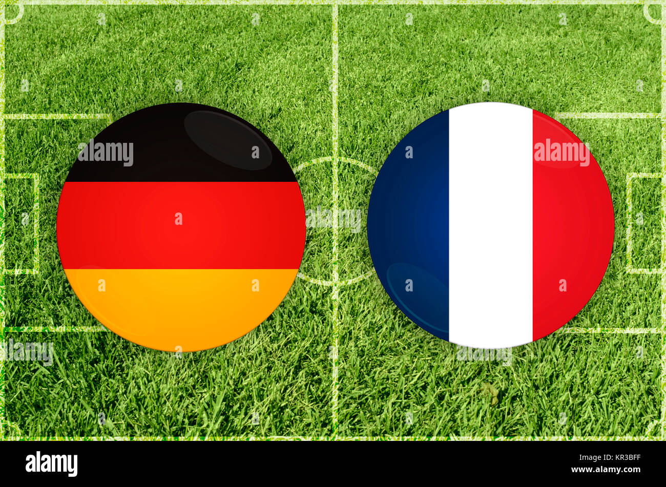 Germany vs France Stock Photo Alamy