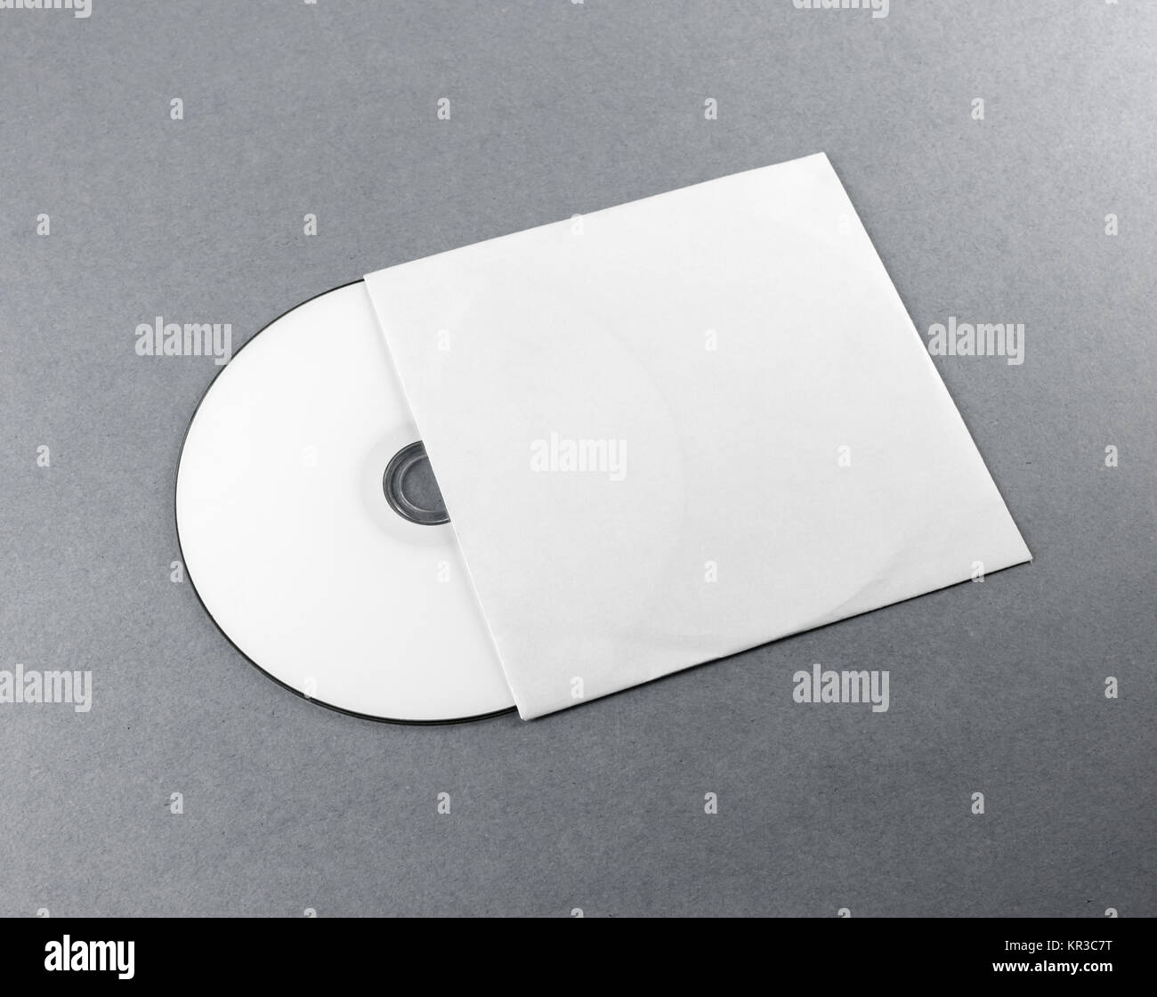 Blank compact disk Stock Photo Alamy