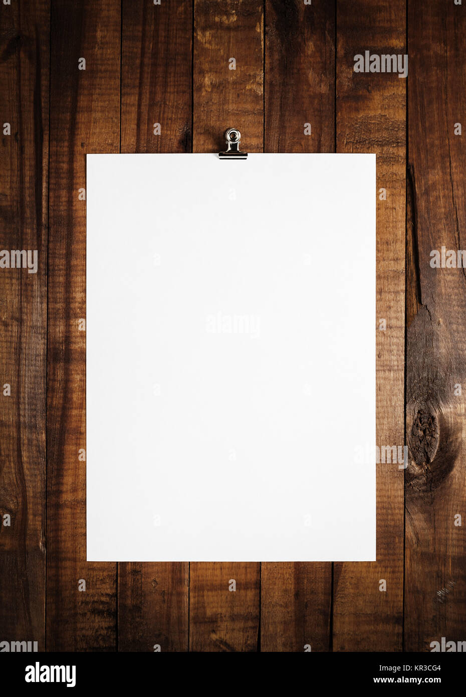 Blank sheet of paper Stock Photo Alamy