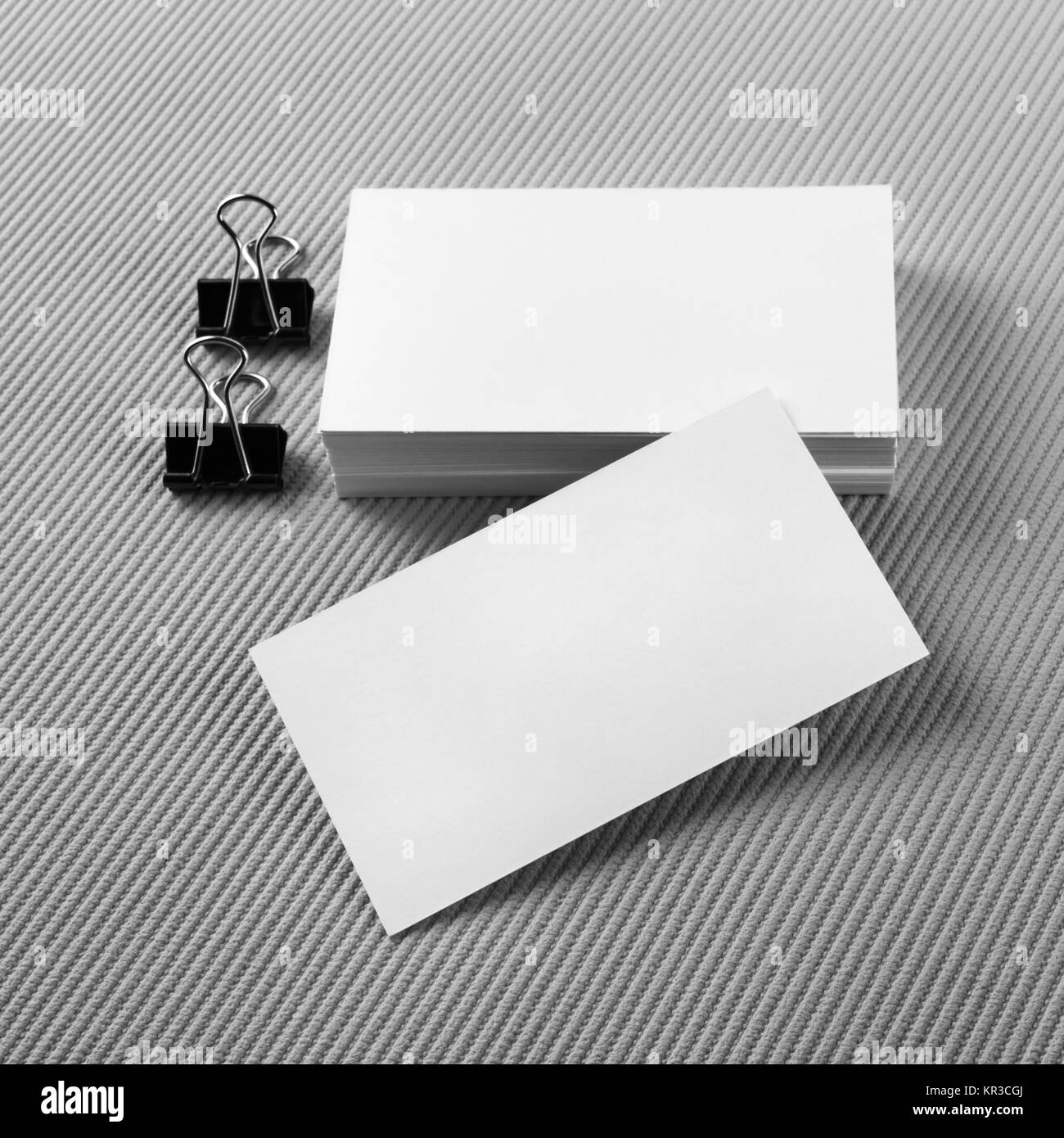 Stack of business cards Stock Photo Alamy