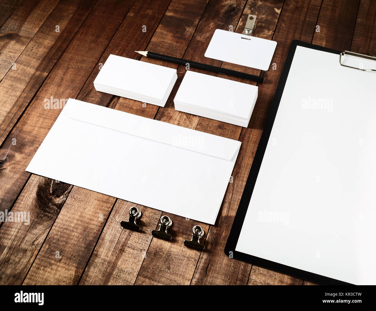 Blank stationery template Stock Photo Alamy