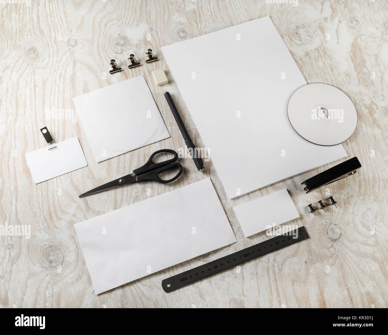 Blank stationery template Stock Photo Alamy