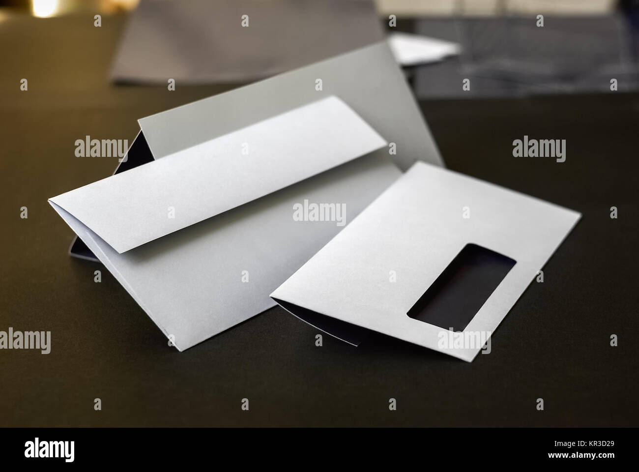 Envelopes with window Stock Photo Alamy