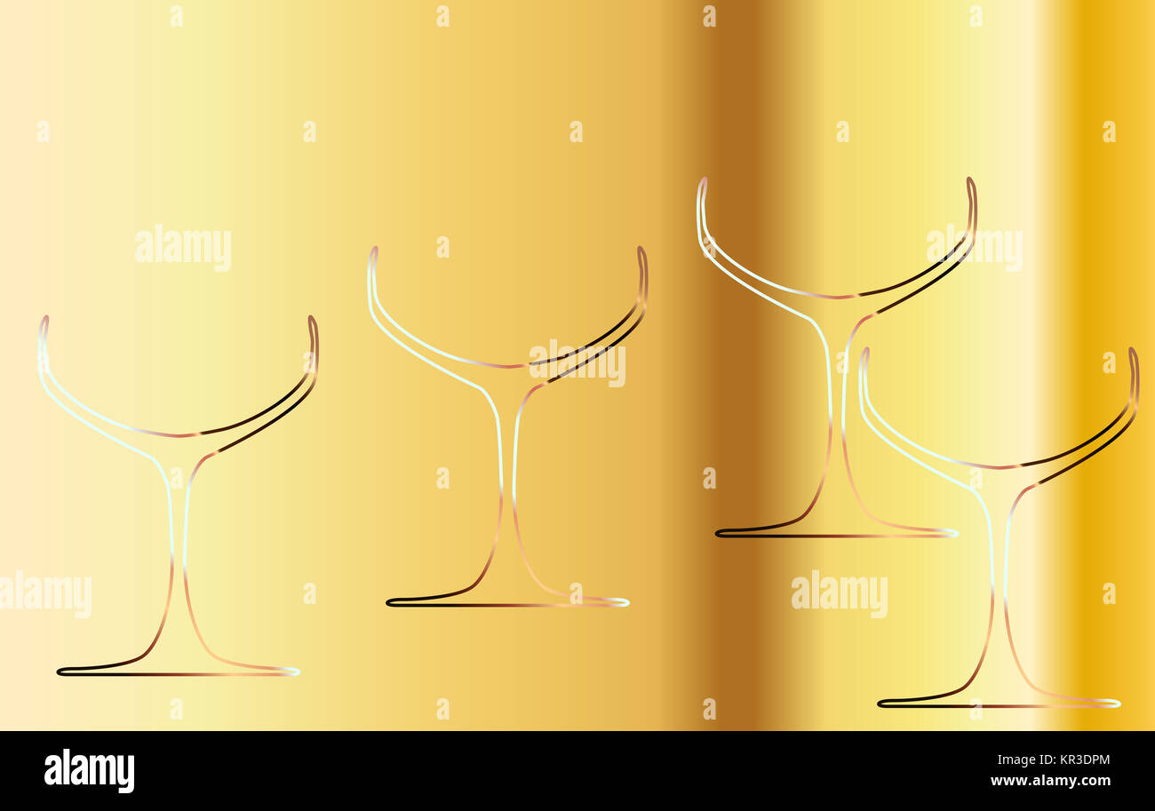 Champagne Glasses Background Stock Photo - Alamy