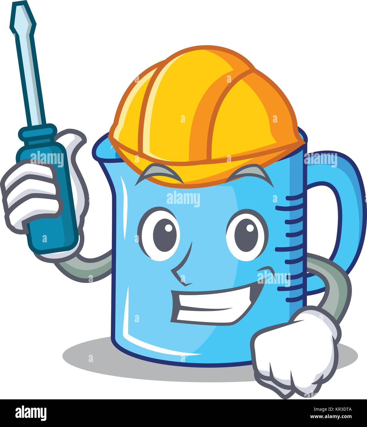 Automotive measuring cup character cartoon Stock Vector Image & Art Alamy