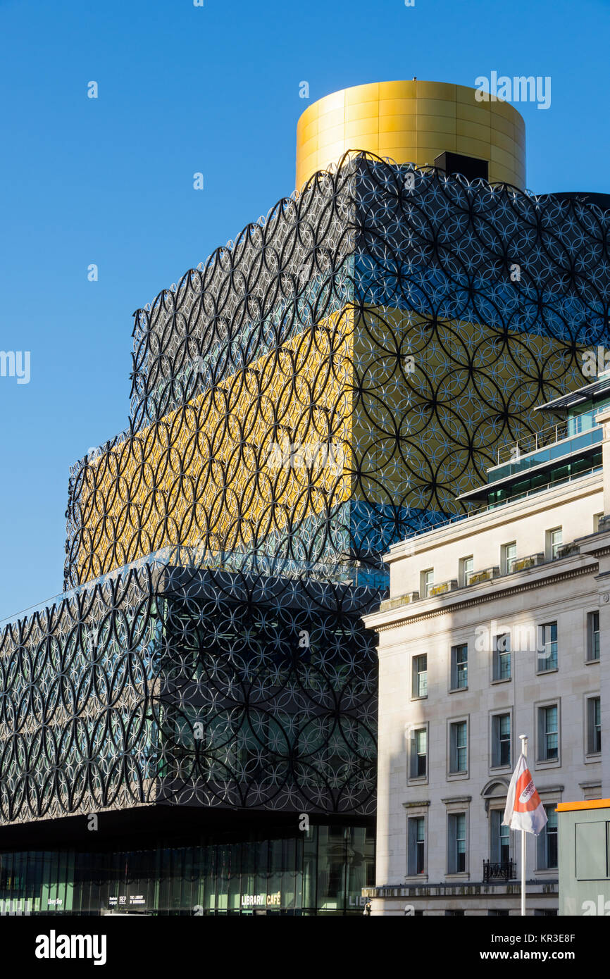 The Library of Birmingham building (Francine Houben for Mecanoo architecten 2013), Centenary Square, Birmingham, England, UK Stock Photo