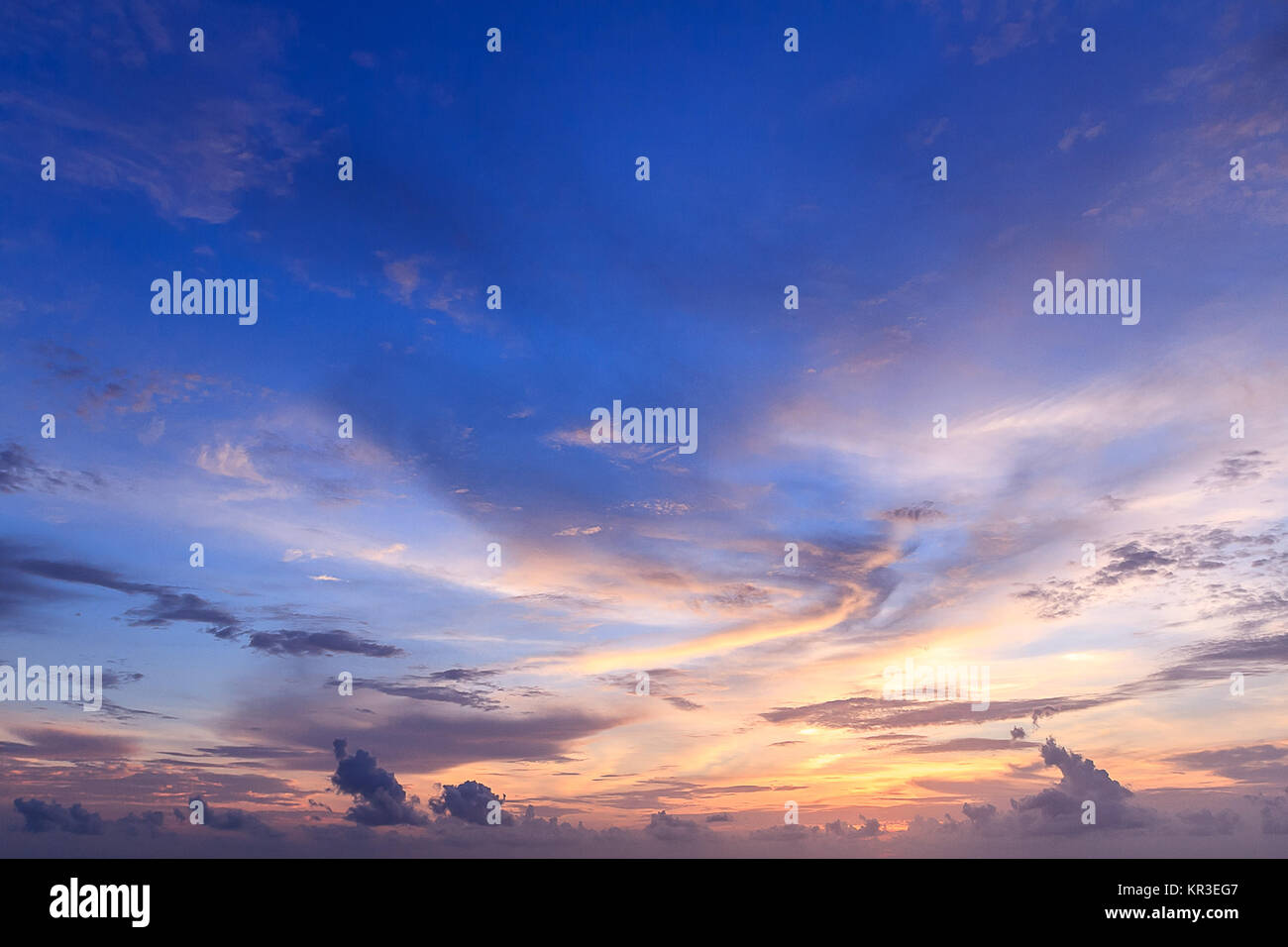 Beautiful sky and Sunset Stock Photo - Alamy