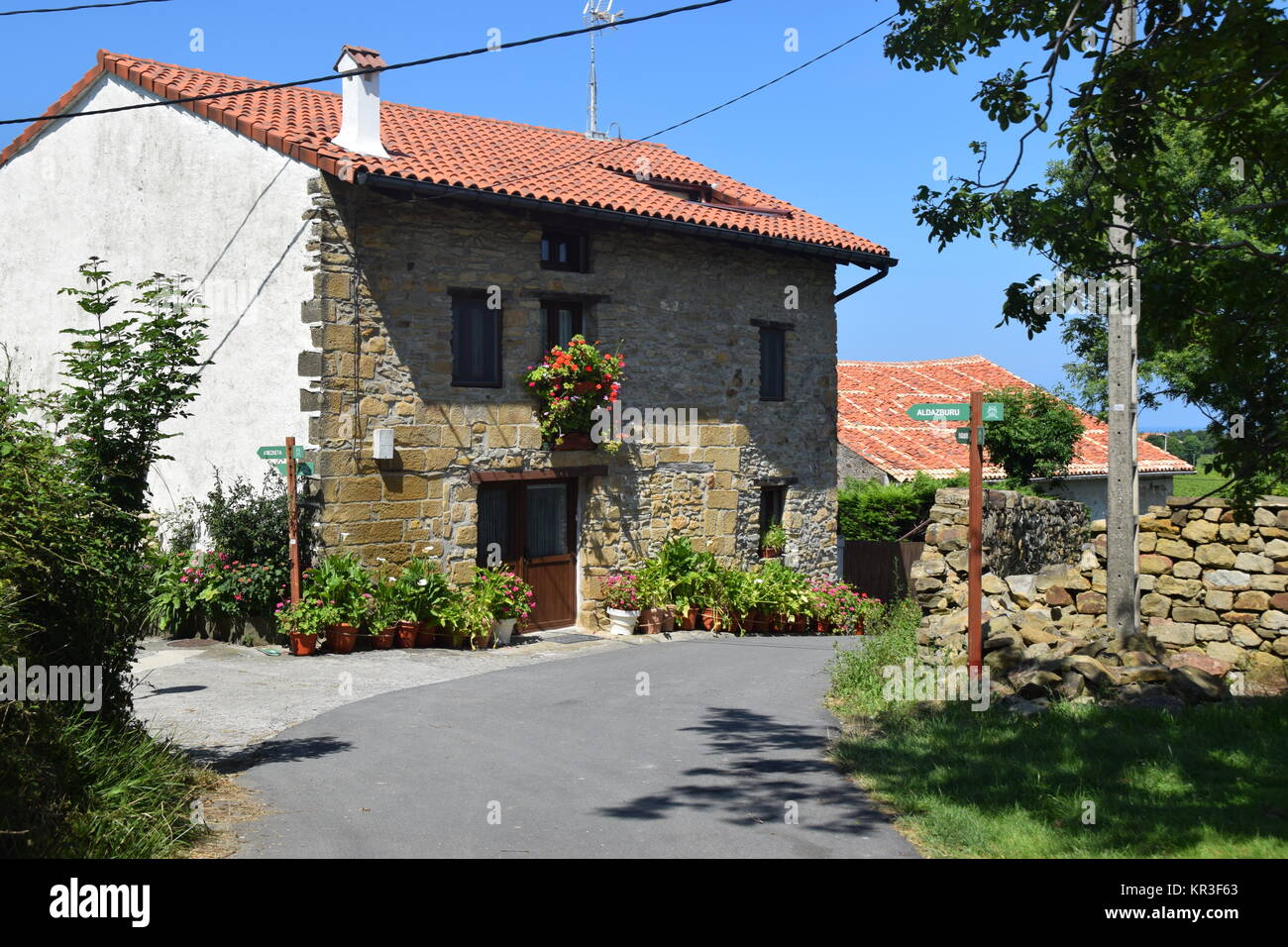 basque farmhouse Stock Photo