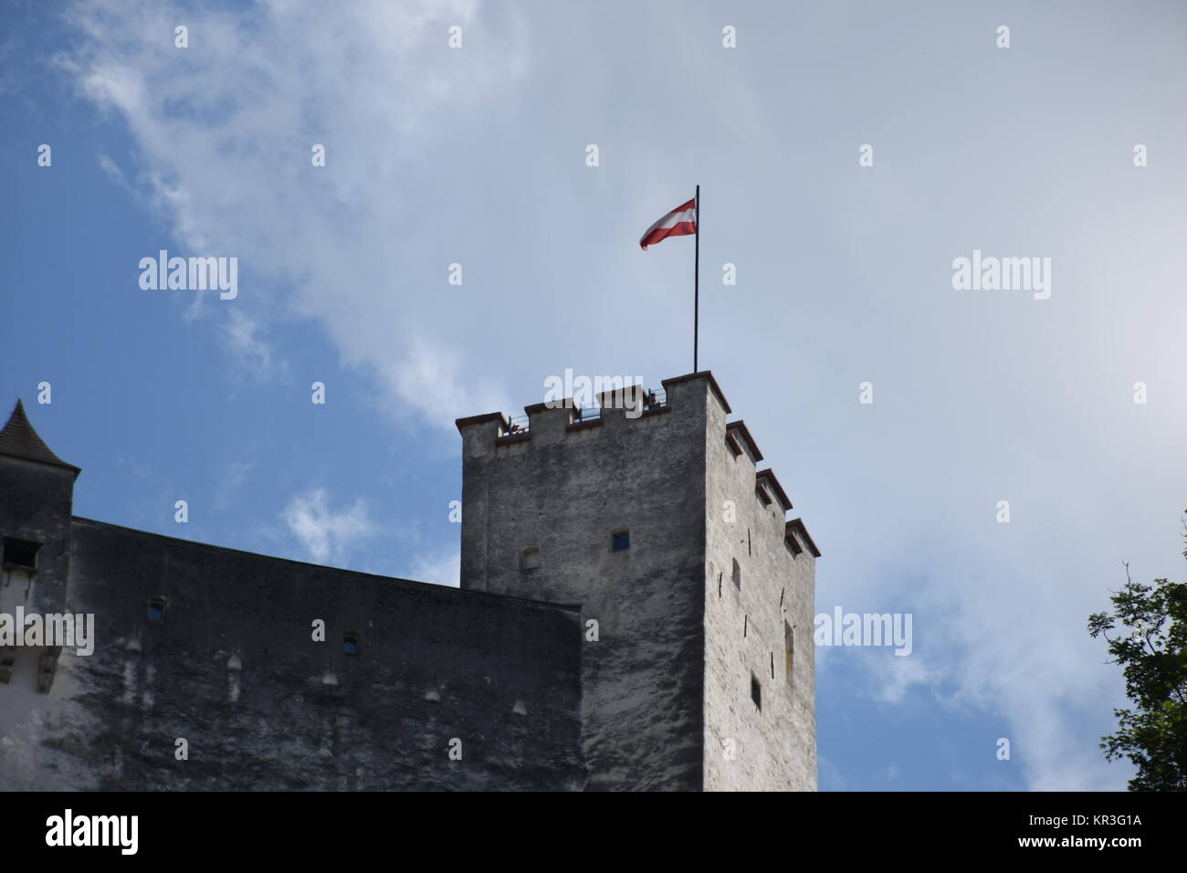 Â salzburg,hohensalzburg fortress mÃ¶nchsberg,hohensalzburg fortress,castle walls Stock Photo
