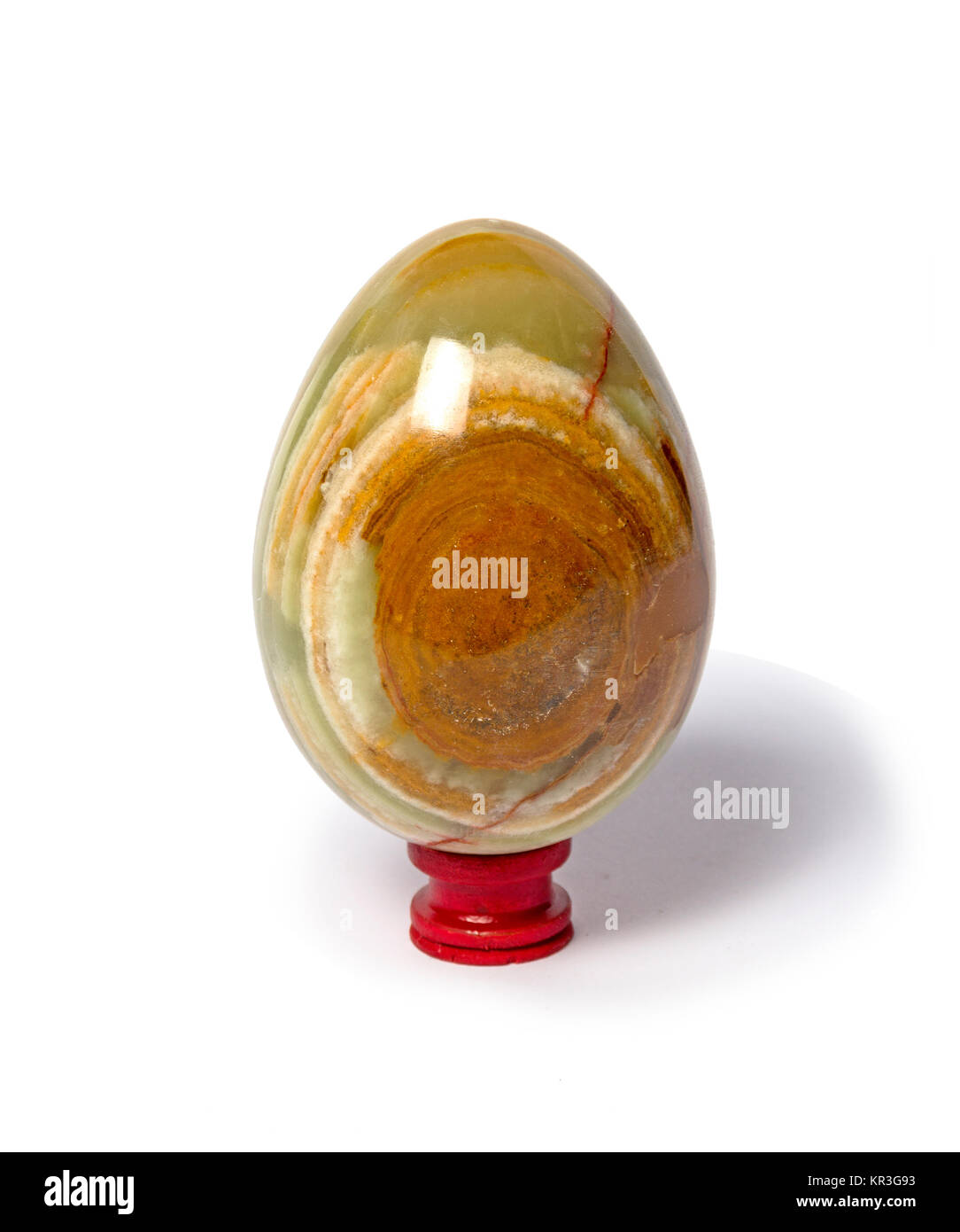 Onyx egg on a white background Stock Photo - Alamy