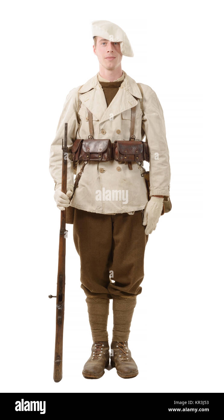 french mountain infantry soldier during the war Stock Photo - Alamy