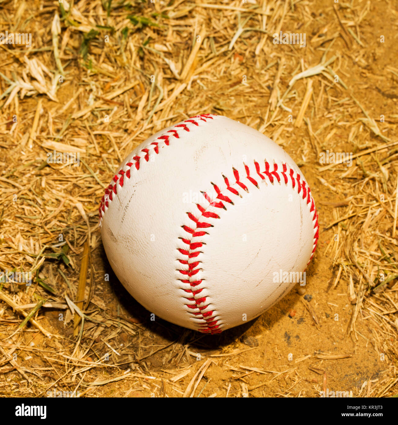 Baseball in the dirt Stock Photo Alamy