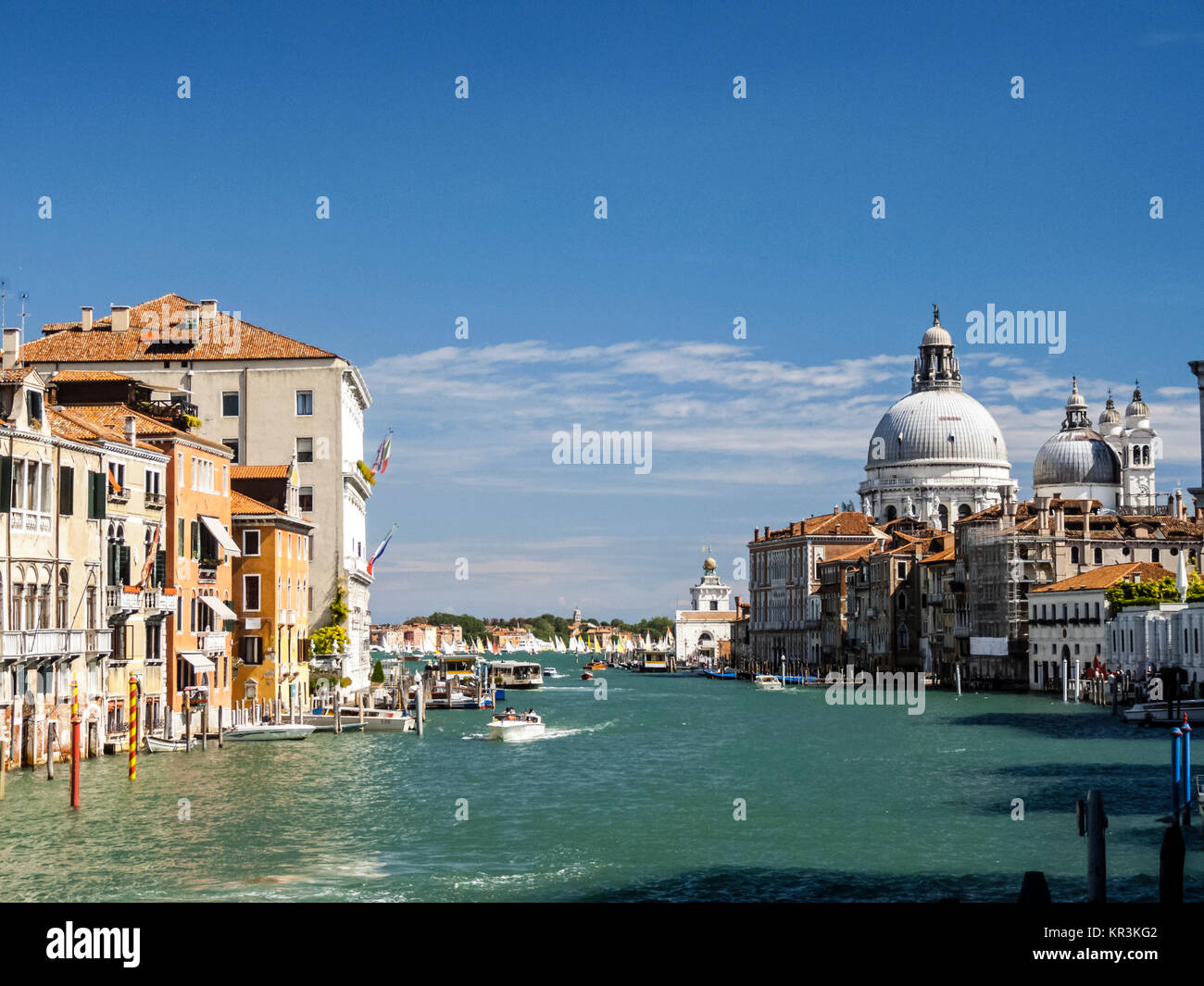 houses at Grand Canal in Venice Italy. The canale grande is the main ...