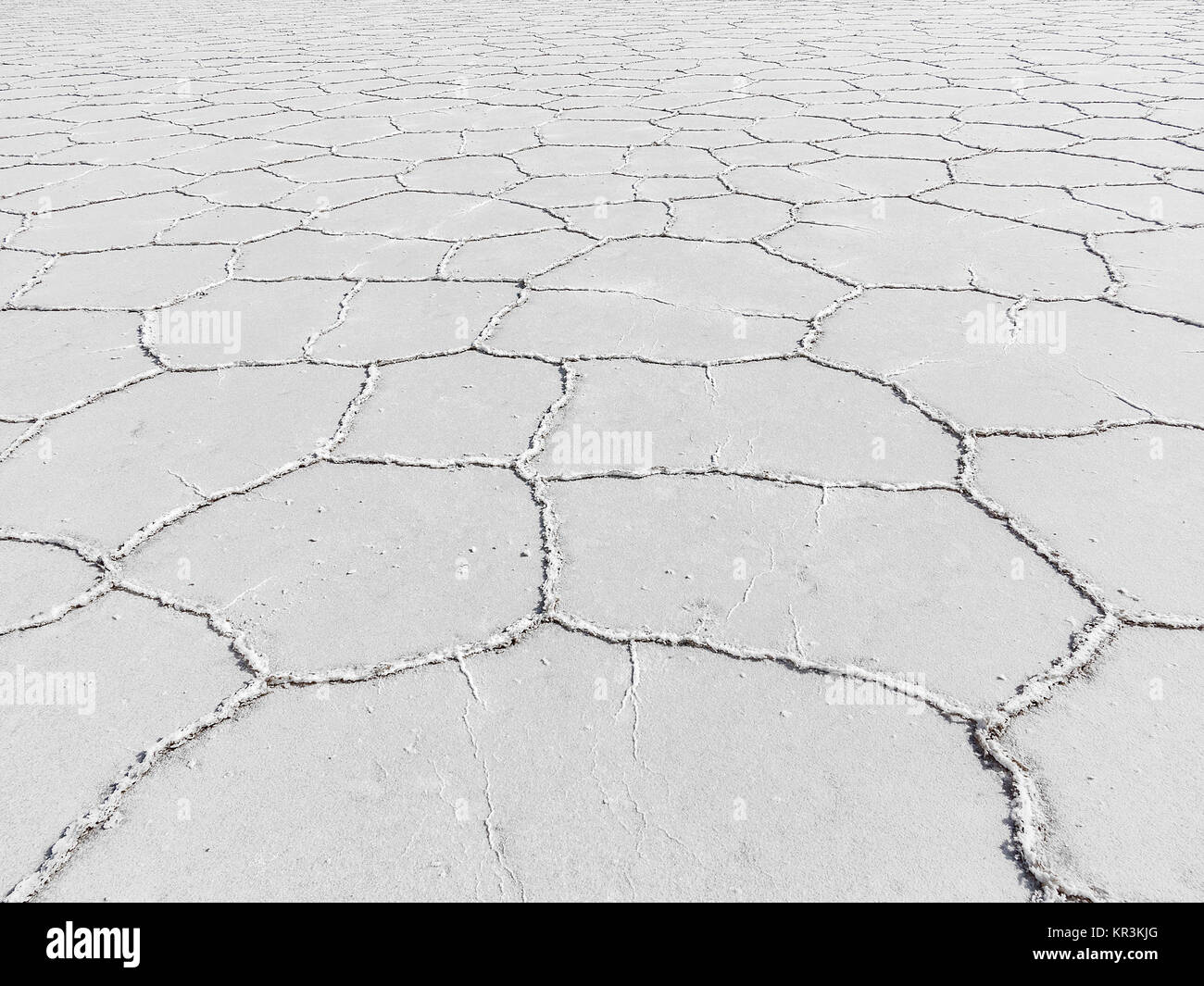 Worlds biggest salt plain Salar de Uyuni in Bolivia Stock Photo