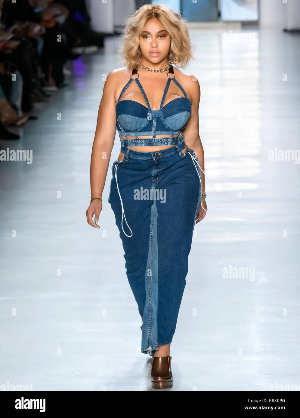 NEW YORK, NY - September 08, 2017: Jordyn Woods walks the runway at the  Chromat Spring Summer 2018 fashion show during New York Fashion Week Stock  Photo - Alamy