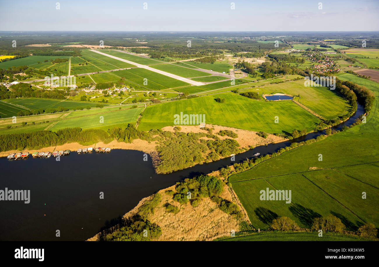 Runway of Müritz AirPark at Rechlin, former military airport Rechlin