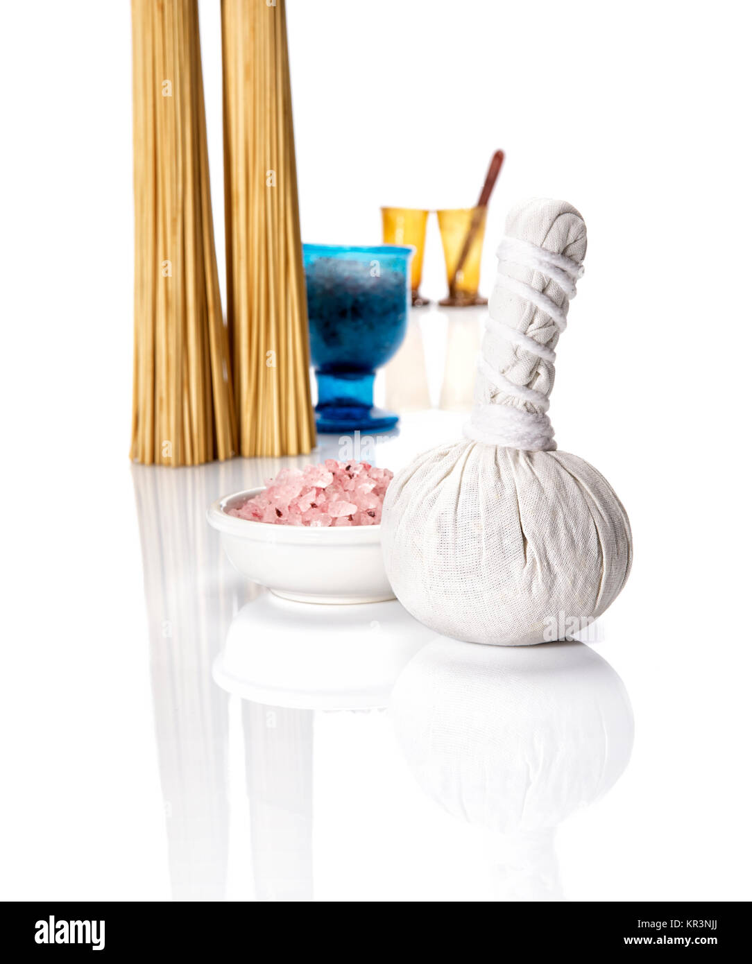 Spa kit for massage Stock Photo Alamy