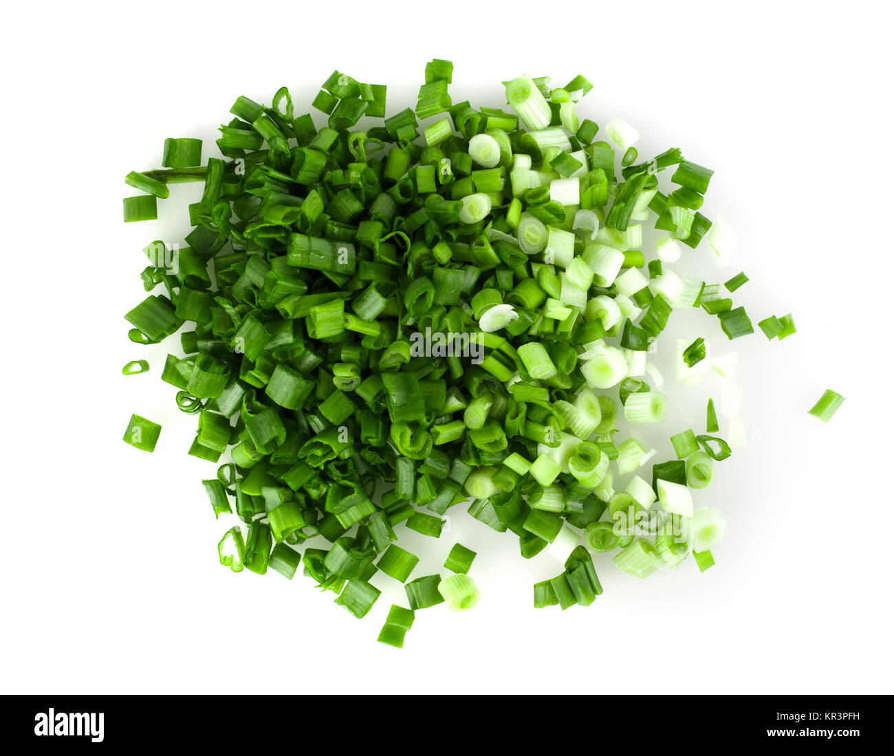 Green onions on a white background Stock Photo Alamy