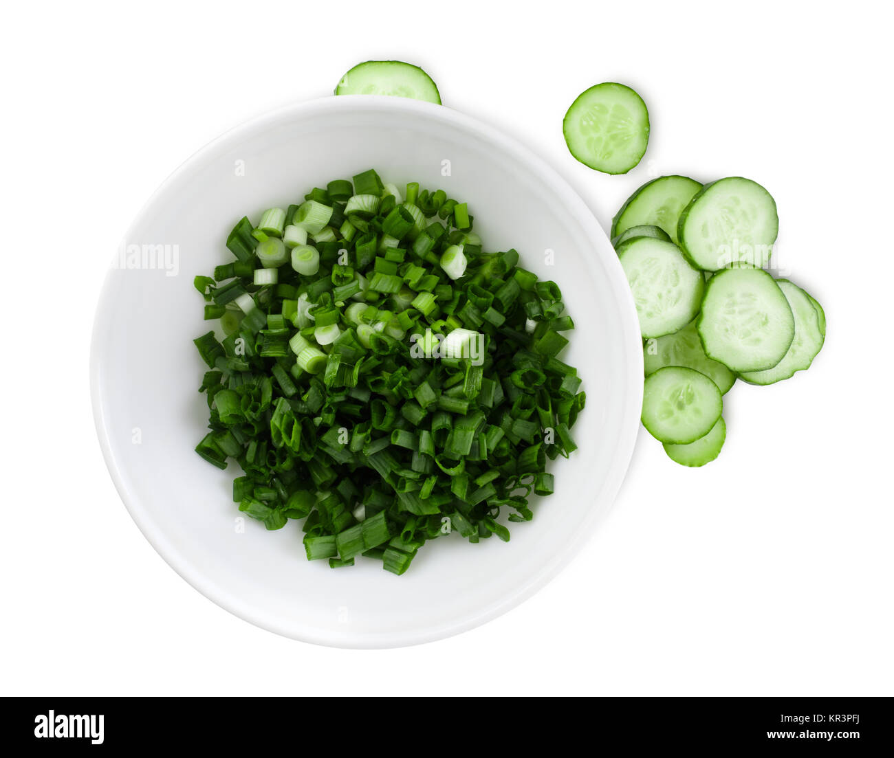 Cucumbers and green onions Stock Photo Alamy