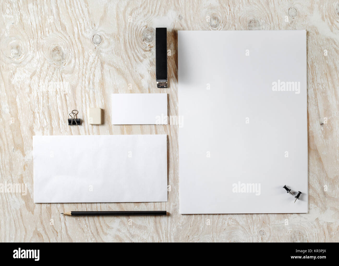 Blank stationery set Stock Photo Alamy