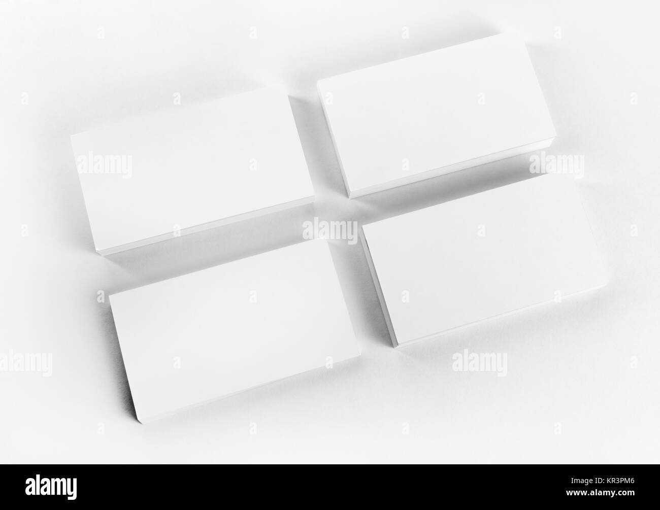 blank business cards Stock Photo Alamy