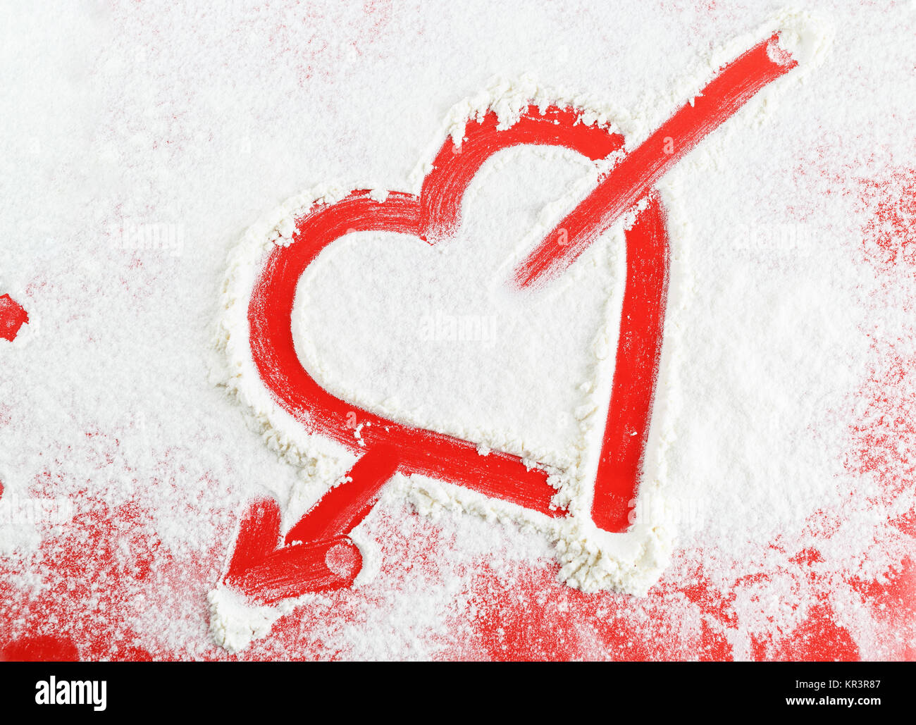 Arrow in heart picture hi-res stock photography and images - Alamy