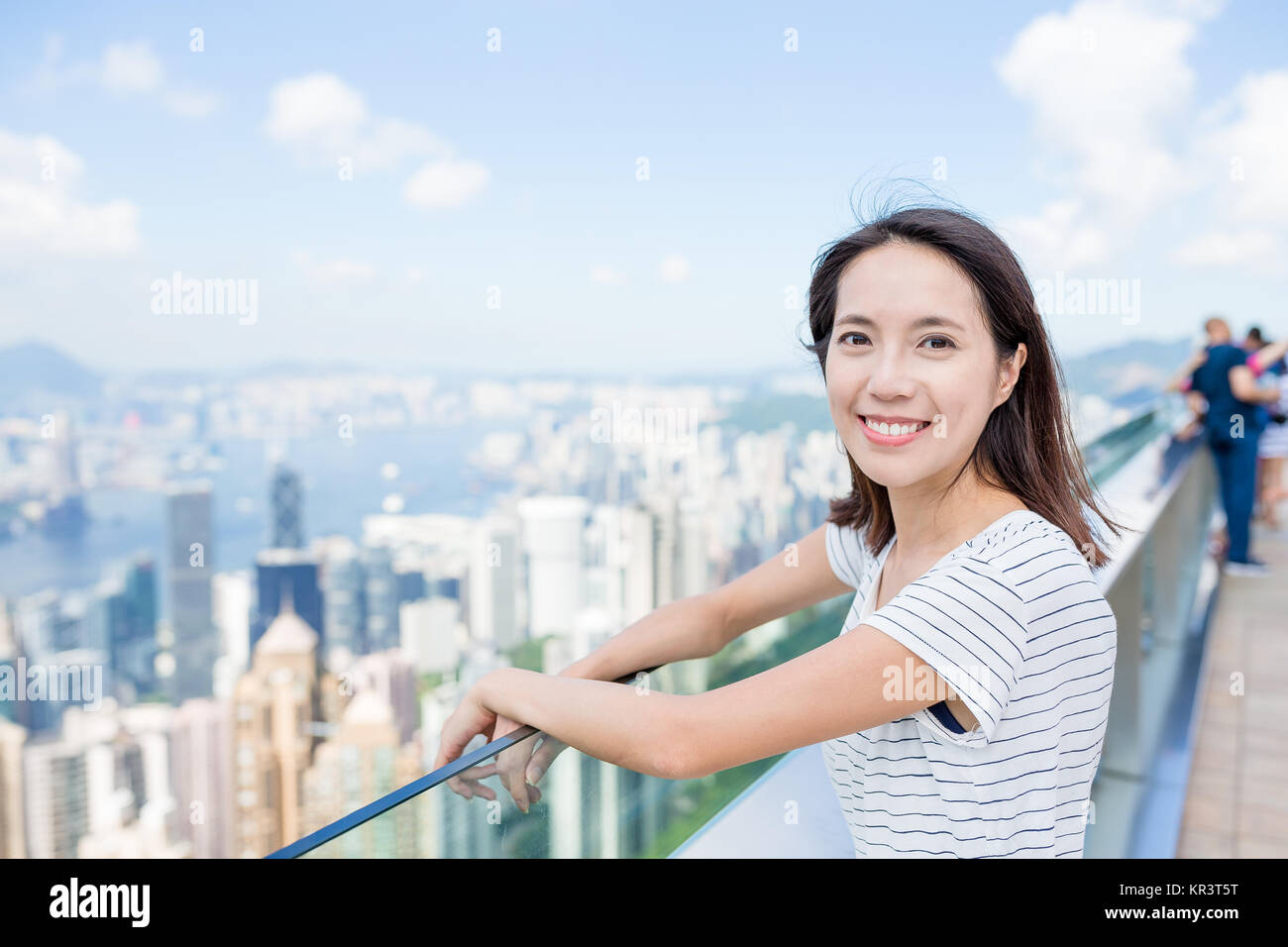 Young woman in Hong Kong Stock Photo - Alamy
