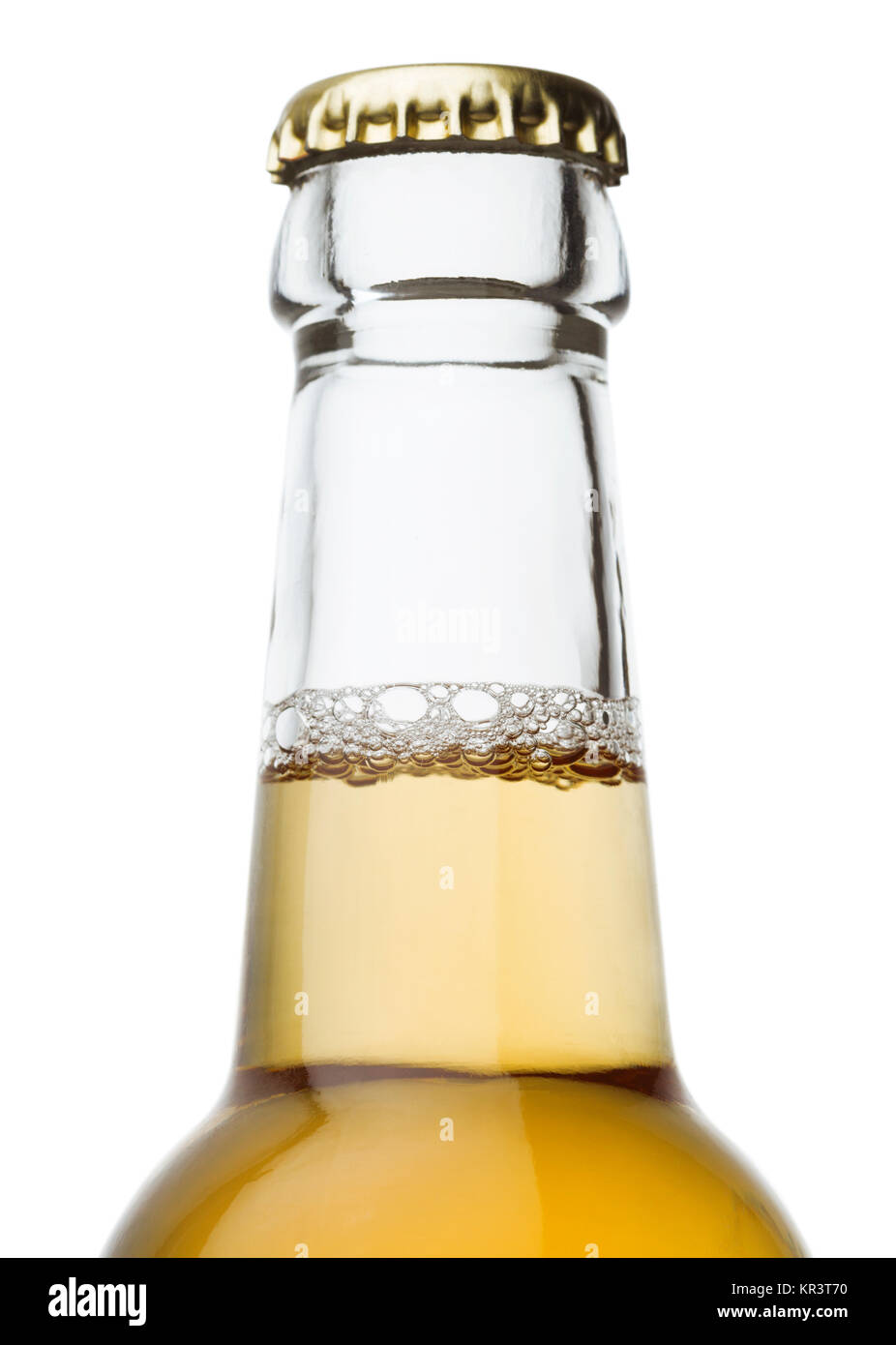 Beer bottle neck close up Stock Photo Alamy