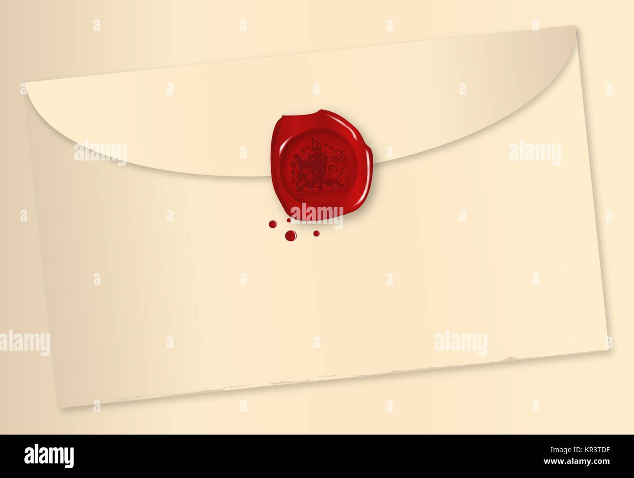 Wax Sealed Envelope Stock Photo Alamy