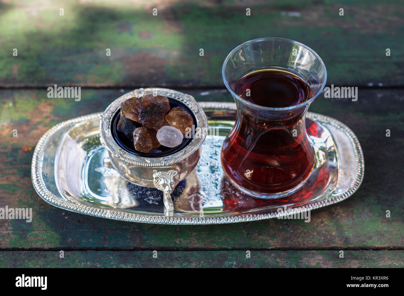Turkish tea cup Stock Photo - Alamy
