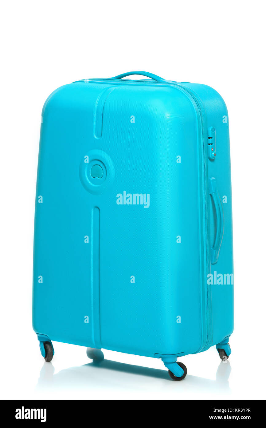 The modern large suitcase on white background Stock Photo Alamy