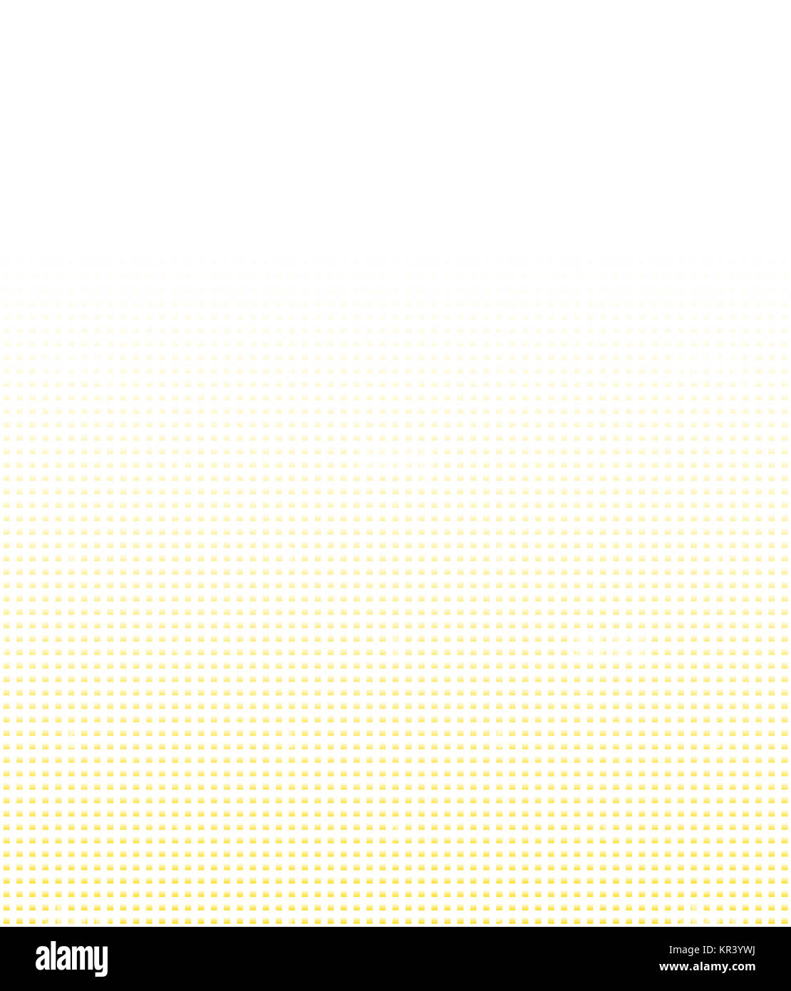 Hintergrund mit Farbverlauf aus kleinen Pixeln in weiß und orange Stock Photo