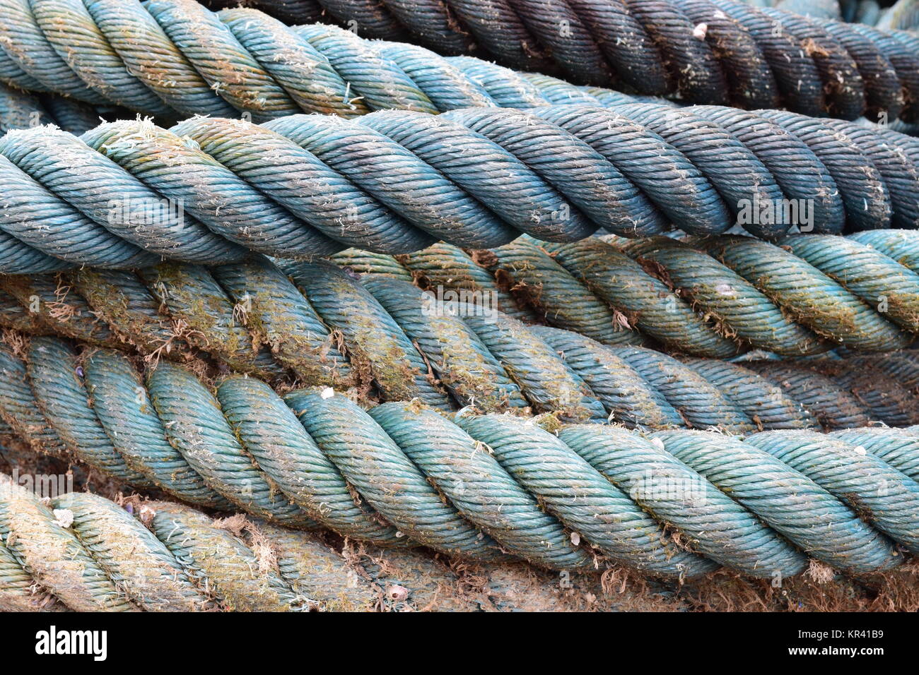 mooring rope Stock Photo