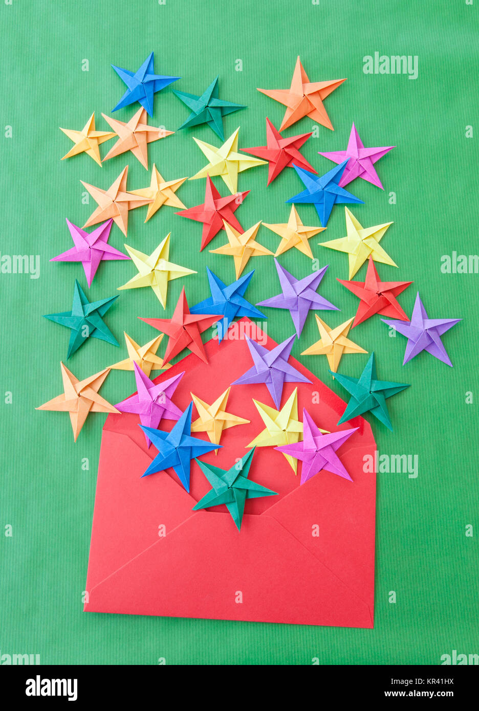 Colorful Origami Star Stock Photo 169119494 Alamy