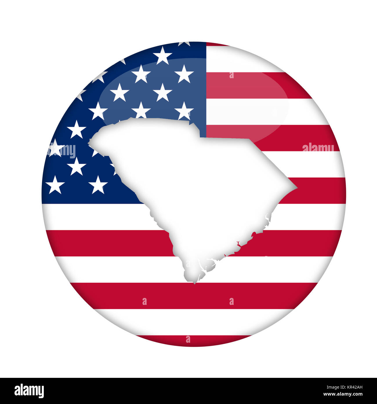 South Carolina state of America badge Stock Photo - Alamy