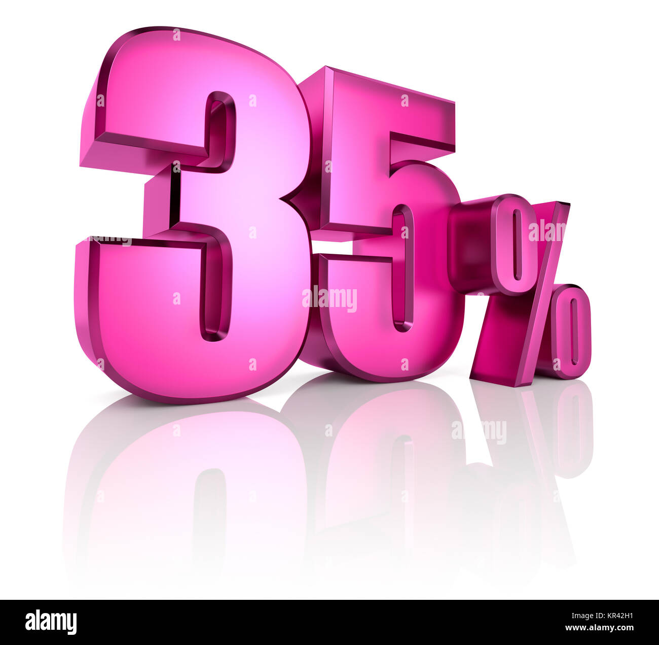 thirty five percent sign Stock Photo