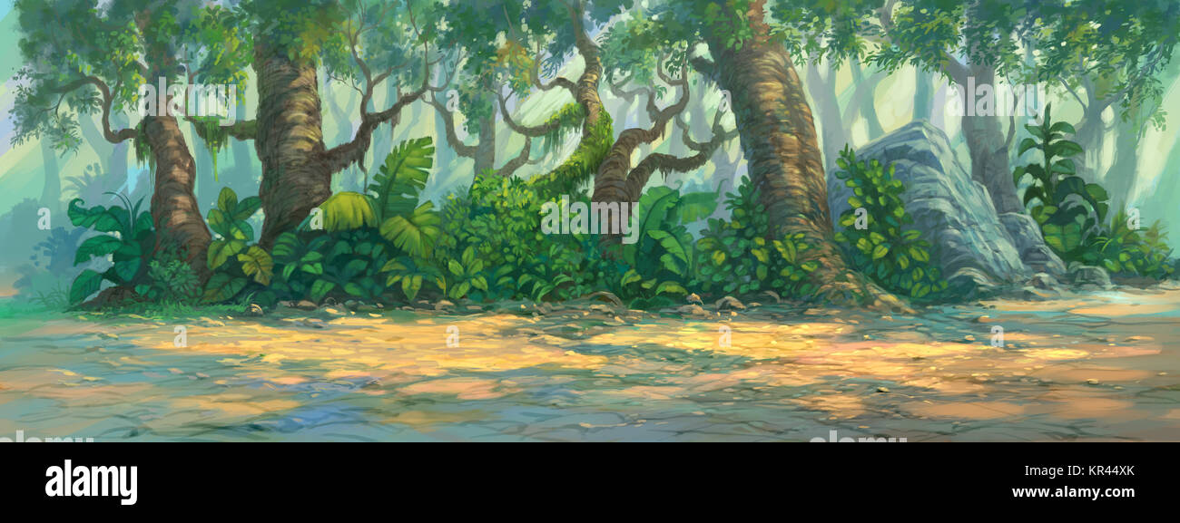 Jungle painting colour hi-res stock photography and images - Alamy